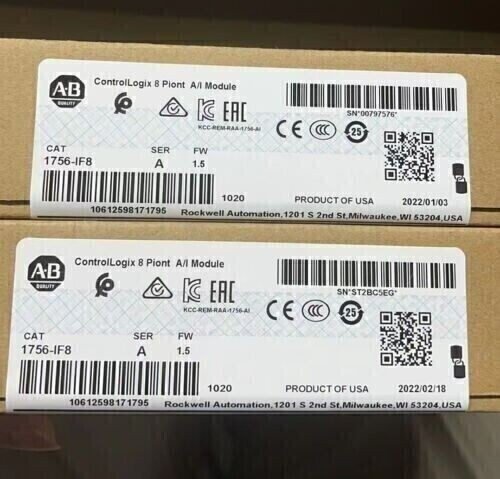 New Factory Sealed AB 1756-IF8 / A Controllogix 8 Point A/I Module 1756-IF8