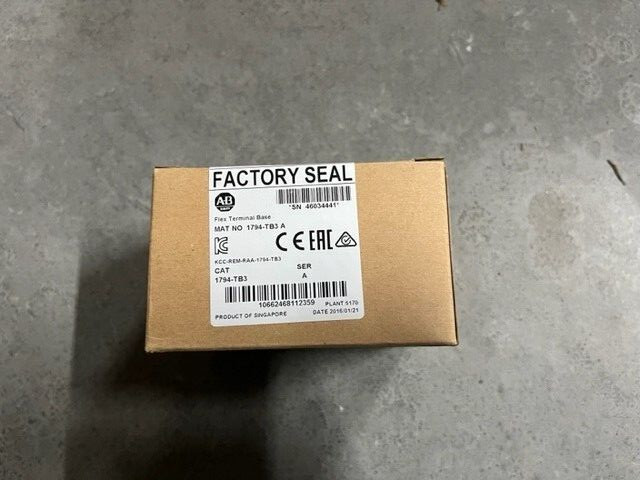 Allen Bradley 1794-TB3 Flex Terminal Base Module 1794TB3 New Factory Sealed