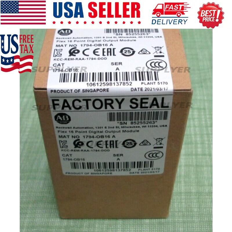 NEW Allen Bradley 1794-OB16 Flex 16 Point Digital Output Module US Free Tax