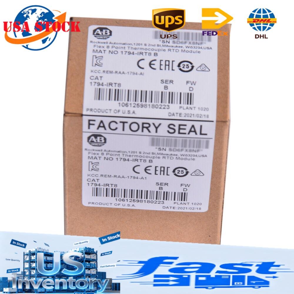 NEW Sealed Allen-Bradley Flex 8 Point Thermocouple RTD Module 1794-IRT8