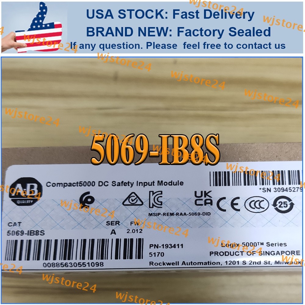 New NEW PLC 5069-IB8S /A Compact I/O 24V DC Safety Input Free Shipping US